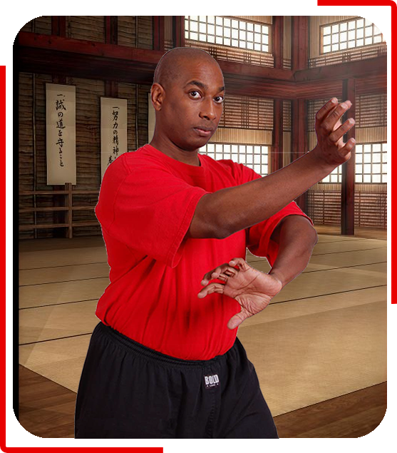 Sifu Arturo Williams demonstrating a Kung Fu stance
